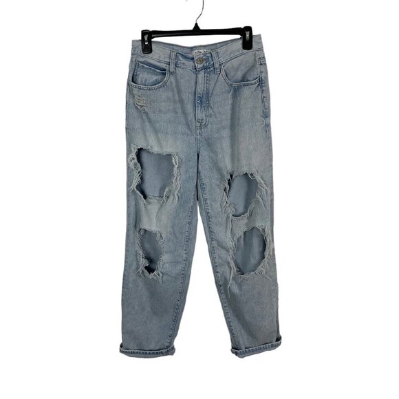 Willow And Root The Dad Jean Light Wash Distressed Relaxed Fit Jeans 27 - Picture 1 of 7